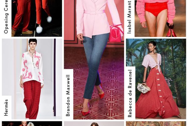 Examples of Pink/Red Fashion Spring/Summer Outfit Trends