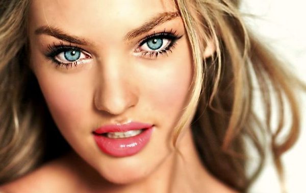South African model Candice Swanepoel and her beautiful eyes that compliment microblading eyebrows