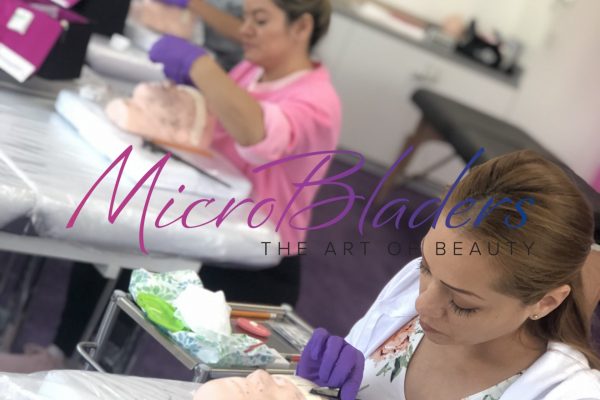 Microblading Certification Students Training at MicroBladers Las Vegas