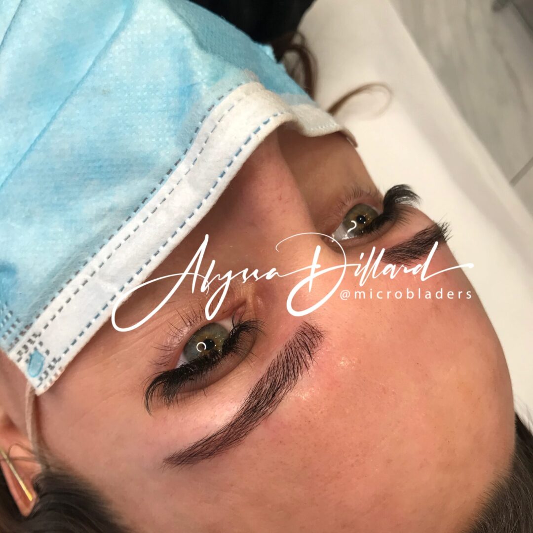 Eyebrow microblading by Alyssa Dillard at MicroBladers